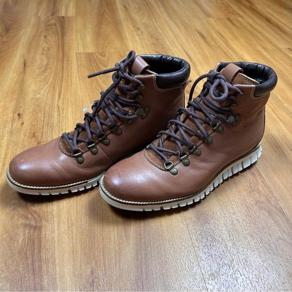 Cole Haan Men’s‎ Brown and White Hiking Boots Fall,Waterproof Size 9M main image 4